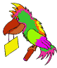{animated parrot}